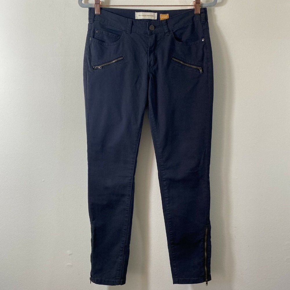 Anthropologie Pilcro Moto Ankle Zip Skinny Pants